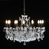 Arabella Shallow French Black 12 Arm Chandelier